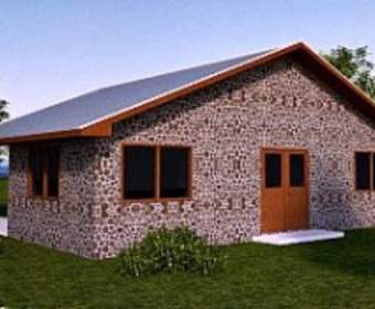 Строим дровяной дом со стенами из дров — чурок
